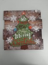 Kerst wandbord met led