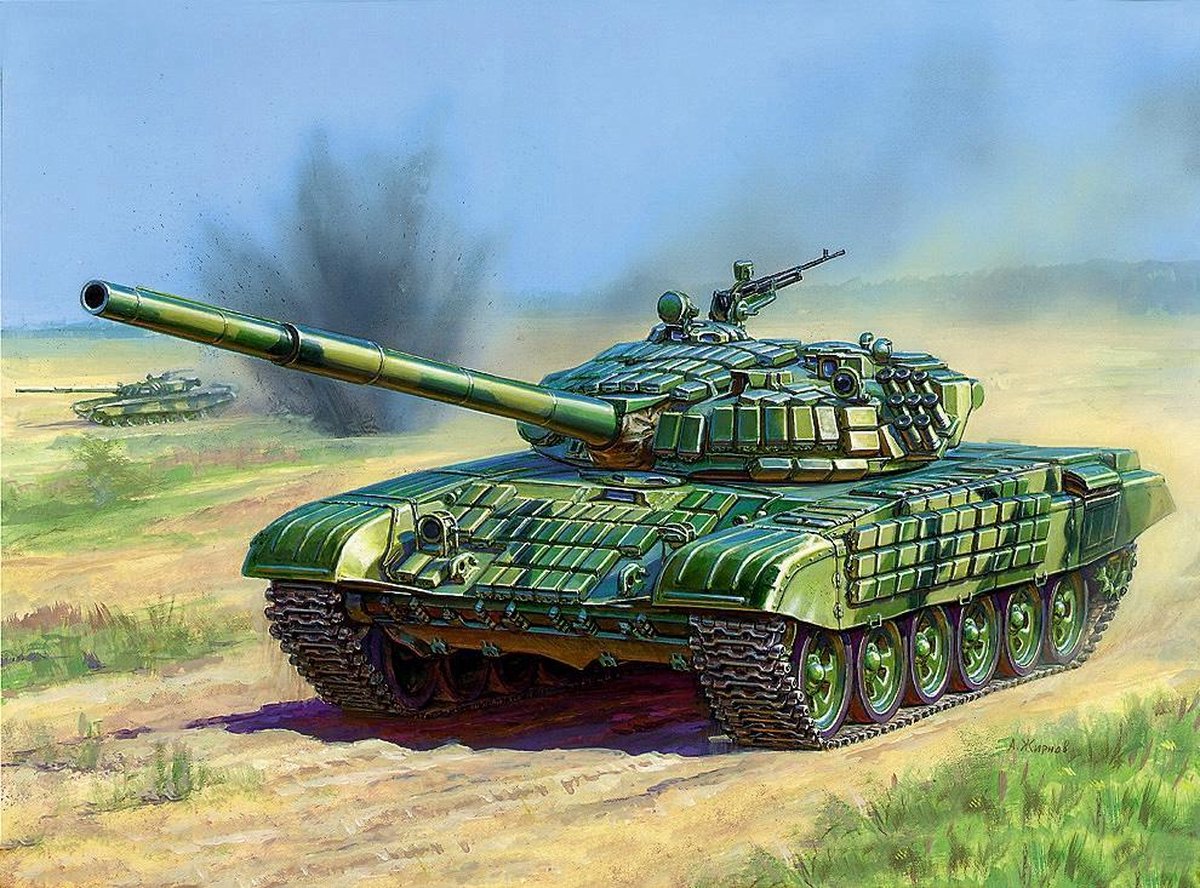 Zvezda - T-72 W/era (Zve3551) - modelbouwsets, hobbybouwspeelgoed voor kinderen, modelverf en accessoires