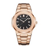 Pin Time Rose Gold Steel - Heren Horloge