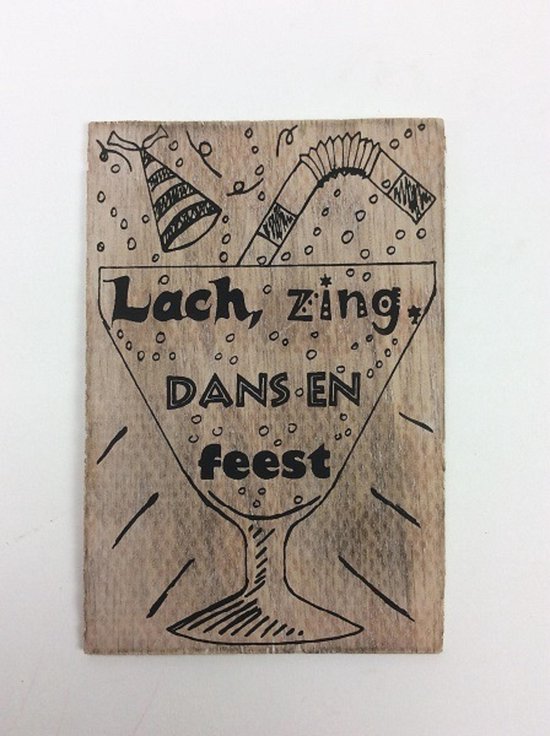 Foto: Postkaart lach zing dans
