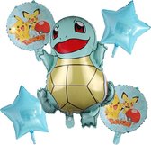 Ballonpakket 'Squirtle Pokemon' 6 stuks (92161)