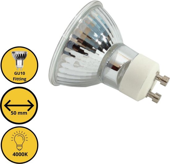Lampe à réflecteur Proventa Longlife LED GU10 - Blanc froid - MR16 - 1 x  spot LED avec... | bol.com