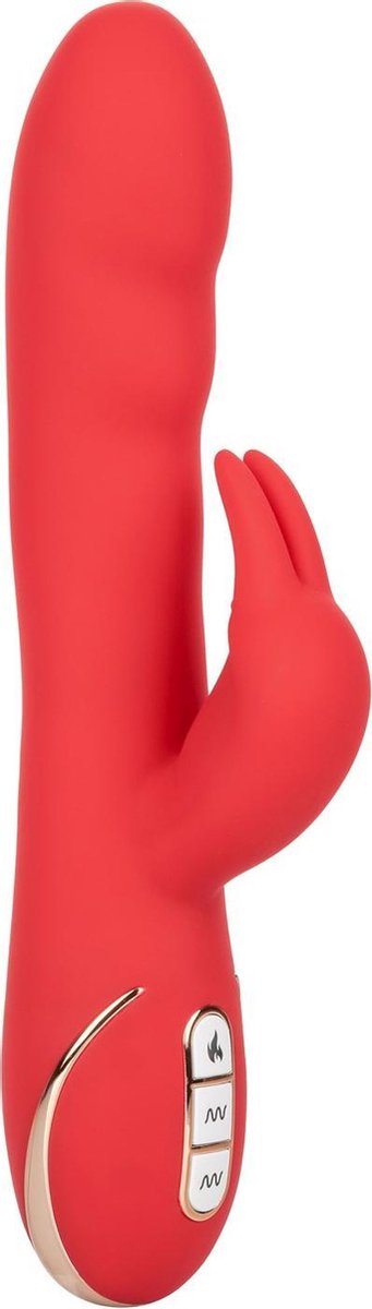 Goedkoopste CalExotics - Heated Ultra-Soft Rabbit - Vibrators Clitoral Rood