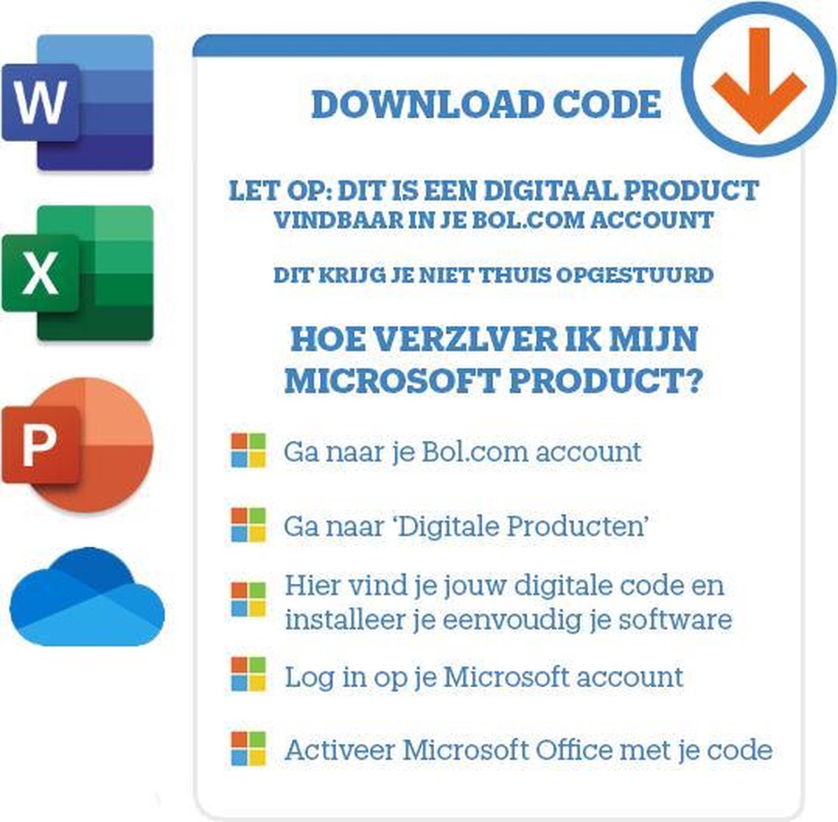 Microsoft Office Home and Student 2021 1 apparaat Eenmalige aankoop