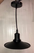 Industriële Armatuur Hanglamp Metaal Zwart inclusief LED Peer