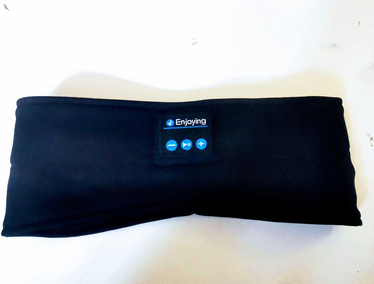 Aluhti Meditatie hoofdband met Bluetooth koptelefoon| ook voor slaap, yoga en sport | HD geluid en perfecte platte luidsprekers | met geschenktasje | iOs | Android | ASMR | Binaural Beats| Theta | zwart