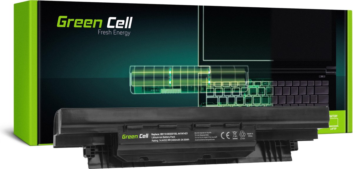 GREEN CELL Batterij voor AsusPRO P2420 P2420L P2440U P2520 P2520L P25 / 14,4V 2400mAh