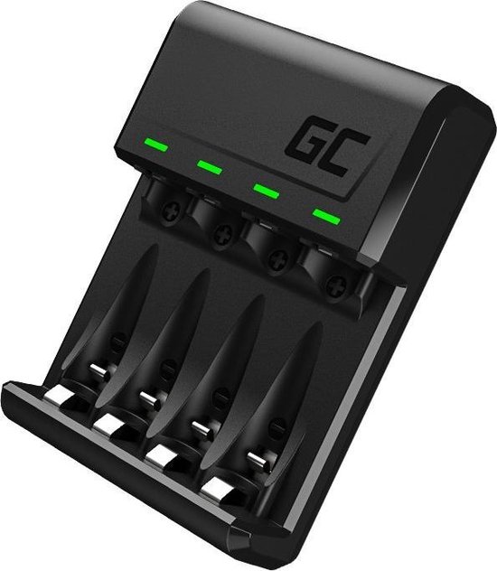 GREEN CELL GC VitalCharger Ni-MH AA en AAA Batterij oplader met Micro USB  en USB-C poort | bol.com