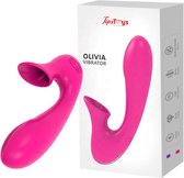 TipsToys "Nieuwste" Dildo Vibrators voor Vrouwen Lik Sucking Stimulatie Gspot Clitoris Sex Toys | Kleur Roze
