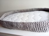 Happy-By-Lies Verschoonmand- Mozesmand-incl Matras grijs