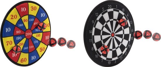 rekruut Haarvaten Omringd Dartbord voor buiten - klittenband ballen - spellen voor kinderen | 2  dartborden | Grafix | bol.com