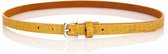 Croco belt - riempje - dames - hip - yellow - riem - 110cm