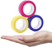 Magnetische ringen | fidget toys | magnetic rings | rood - blauw - geel
