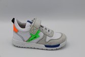 Witte sneaker groene bliksemschicht (Maat - 23)