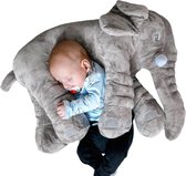 MikaMax Olifant Knuffel XL - Olifant Kussen – Grote knuffel - Baby Cadeau - Orgineel – Pluche - 65cm