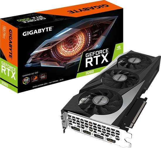 Gigabyte GeForce RTX 3060 Gaming OC 12G - Videokaart - 12 GB GDDR6 - PCIe 4.0 x16 - 2x HDMI 2.1, 2x DisplayPort 1.4a