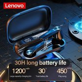 Lenovo QT81 Draadloze Oordopjes - Bluetooth 5.0 -  True Touch Control - Zwart