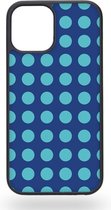 Blue polka dot Telefoonhoesje - Apple iPhone 12 / 12 Pro