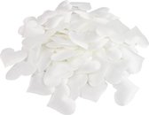 Stoffen Hartjes Wit - 100 stuks - Decoratie - Liefde - Romantisch - Kleine hartjes