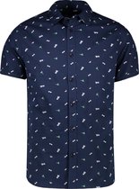 Sultono Shirt Print 48794 12 Navy