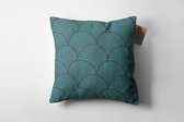 Made on Friday - Sierkussen Varna Decor Green Blue 50 x 50 cm - Kendal (Twill 210 gr./m2)