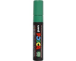 Uni Posca Marker PC-17K Verf Glas Pen Brede Beitel Tip 15mm Groen