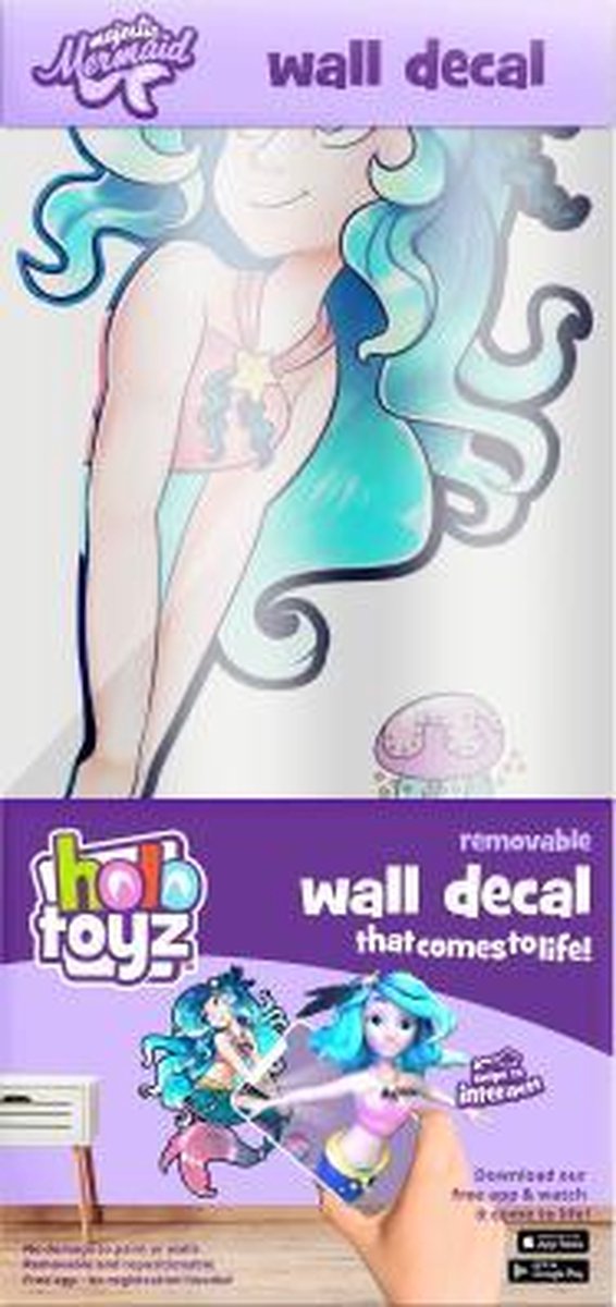 Muurstickers Zeemeermin Interactieve - Holotoyz