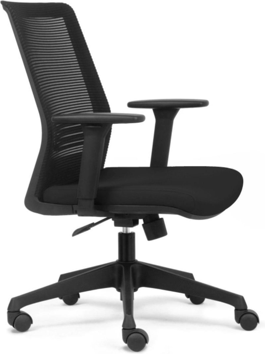 OrangeLabel Chair Evo001 Zwart inclusief verstelbare armleggers
