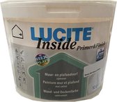 Lucite Inside Primer&Finish - Wit Zijdematte - Binnenmuur/plafondverf - 12L