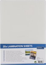 20x Lamination Sheets/ A4 formaat/ Lamineerhoezen.