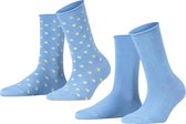 Esprit Dot 2-PACK Sokken Dames 17526 - Meerkleurig 6546 Morning sky Dames - 35-38