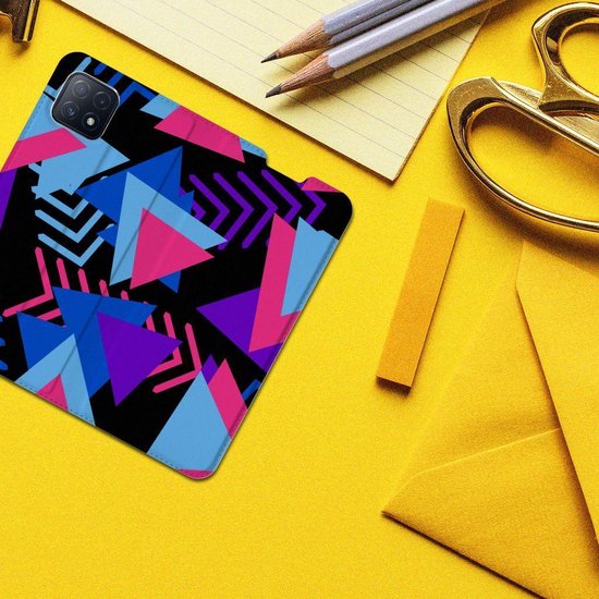 Étui de support OPPO A73 5G Étui de téléphone Funky Triangle