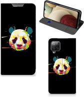 Hoesje ontwerpen Samsung Galaxy A12 Telefoontas Sinterklaas Cadeautje Panda Color