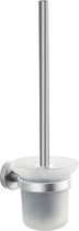 VDN Stainless Toiletborstel met houder - Toiletborstelhouder - Zilver - Wc borstel met houder - Hangend