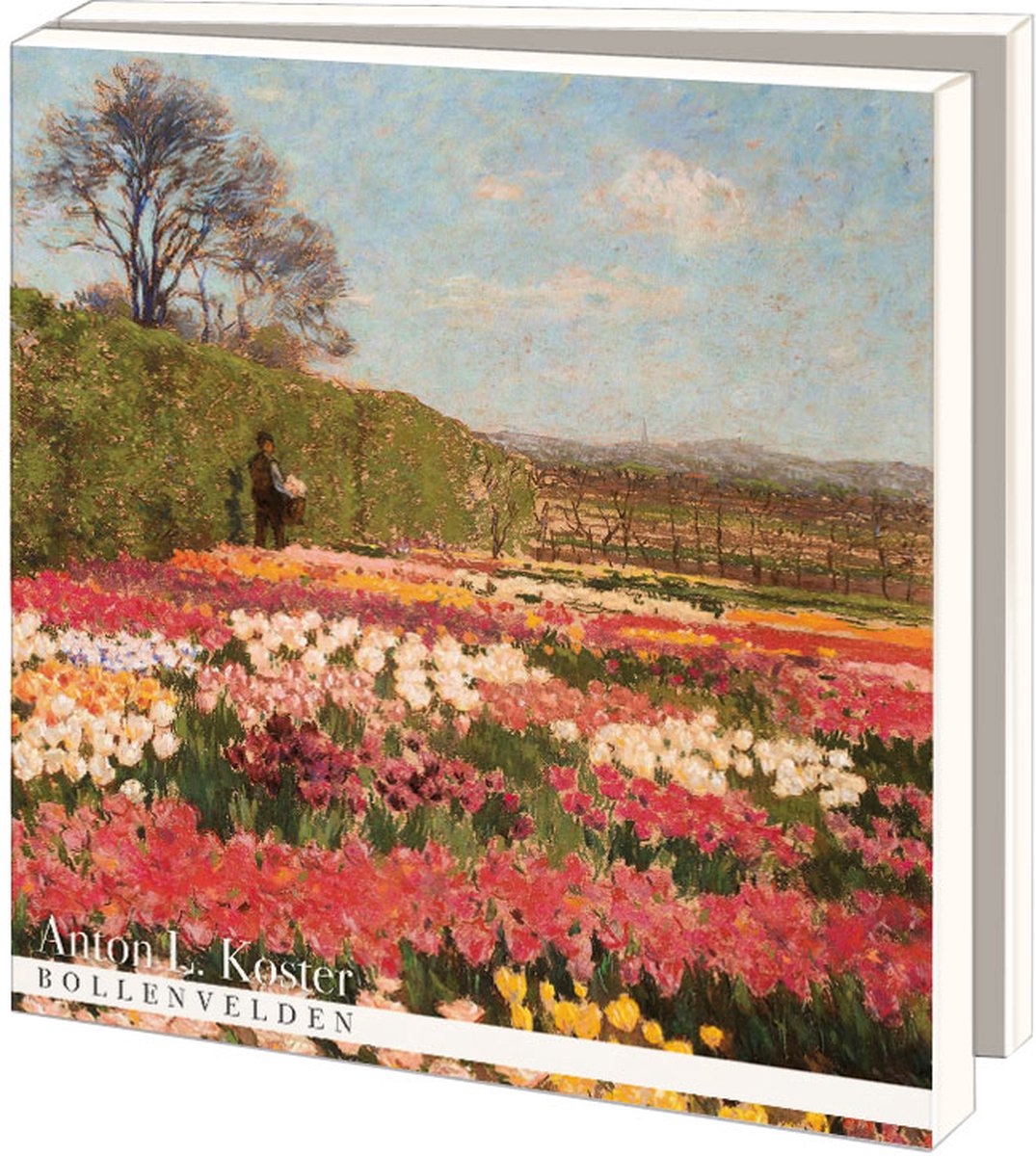 Bekking&Blitz (museum)kaartjes vierkant: Bollenvelden (Anton L. Koster) Museum de Zwarte Tulp
