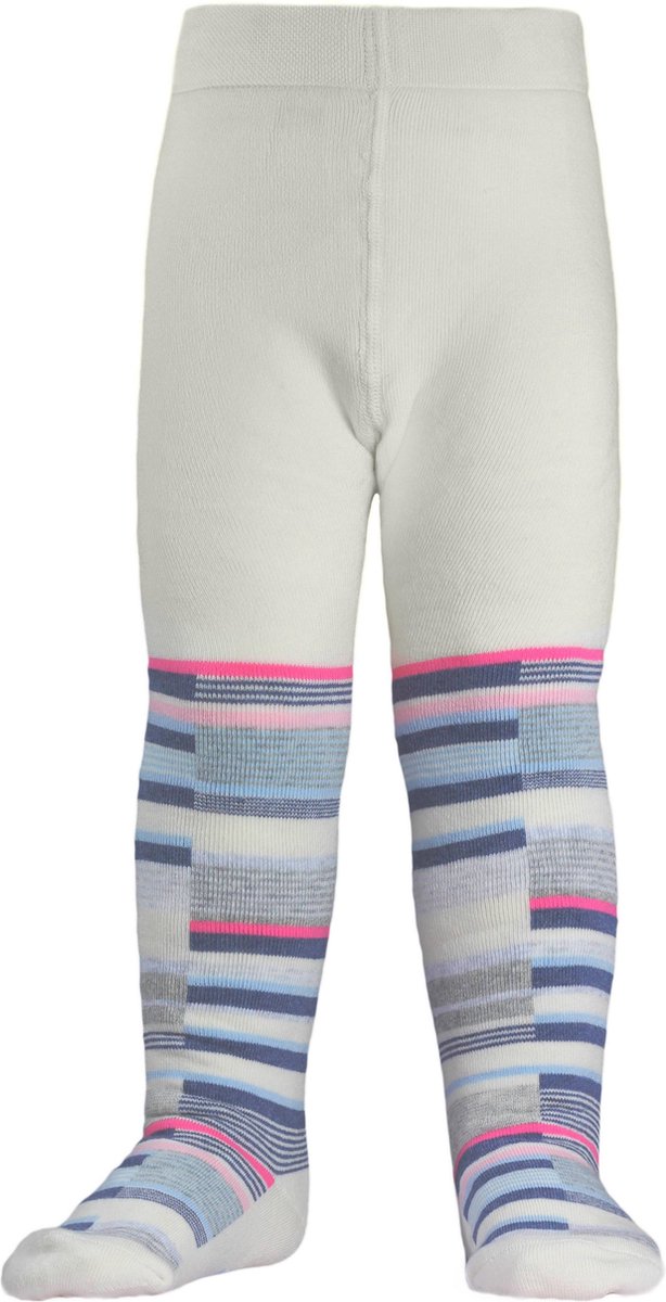 Warme Babymaillot (fleece binnenkant), gestreept, crГЁme wit | Maat 62-74 (0-12 mand).