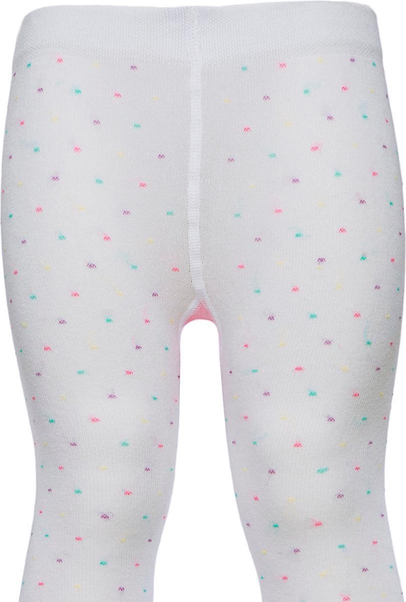 Trendy Babymaillot, wit met felle stippen | Maat 80-86 (0-12 mand)