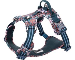 Truelove honden tuig - Honden harnas - Tuigje - Harnas – Reflecterend - Hond - Wandelen - Blauw bont - M