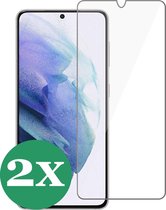 Screenprotector geschikt voor Samsung Galaxy S21 - Screen Protector Glas - 2 Stuks
