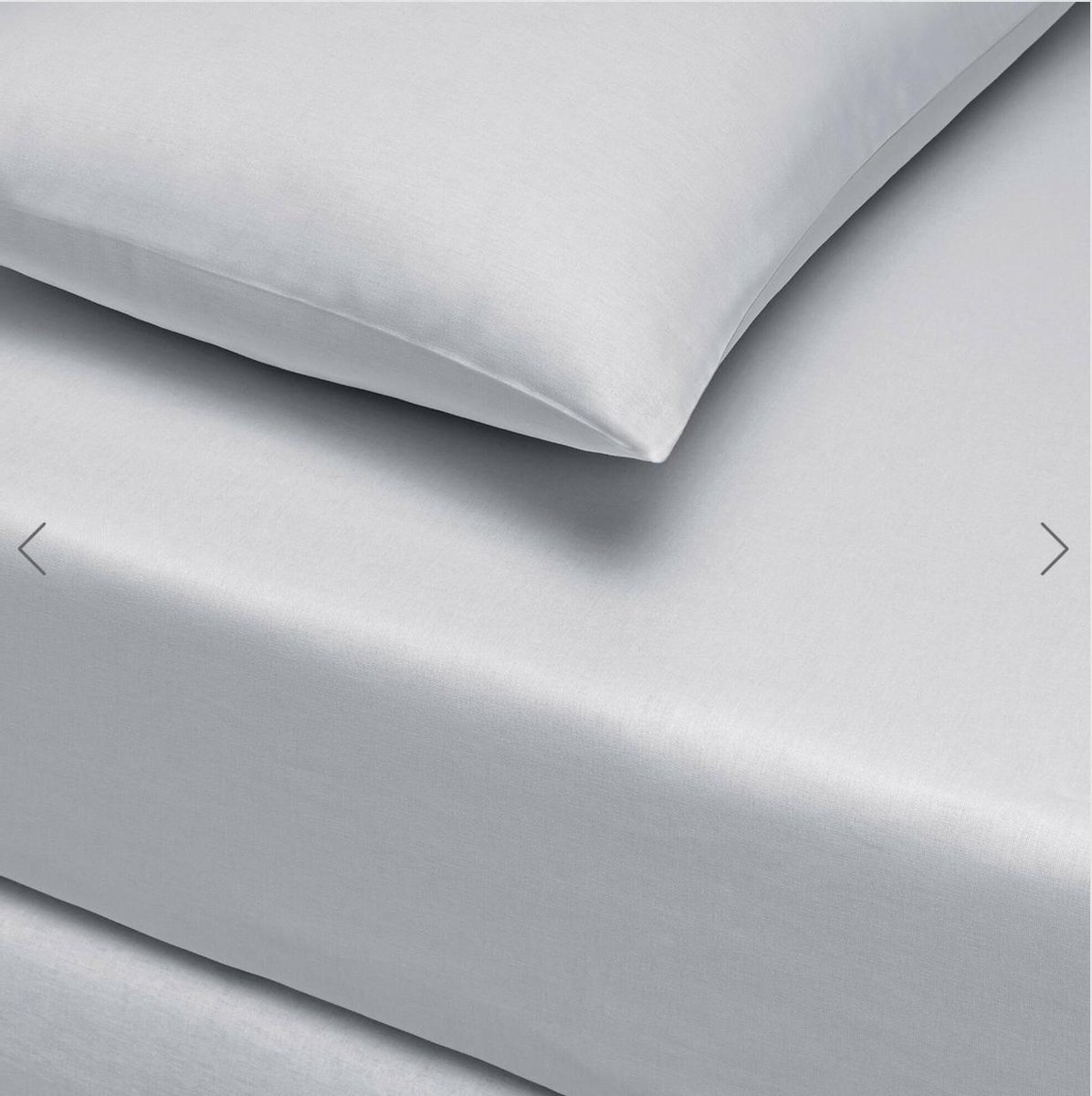 Linens - Basic Hoeslakenset (laken + 2 kussenslopen) 160x200 cm - GRIJS - %100 Cotton