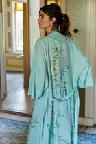 Kimono | Pip Studio | Maat M | kaftan | Ochtenjas | Badjas | Kamerjas | Noelle Grand Fleur Blauw