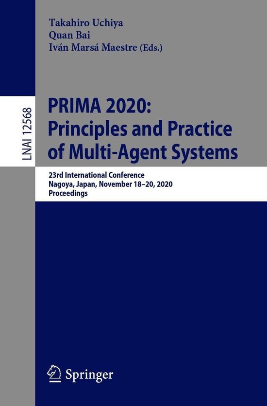 Springer Nature Proceedings Computer Science - PRIMA 2020: P ... - cover