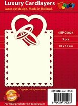 Doodey - Oplegkaarten - Huwelijk ringen hart