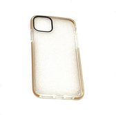 Apple iPhone 11 Pro achterkant Hoesje Transparant Siliconen case met Goud randen TPU + PC – Stevige Back Cover Shockproof telefoonhoesje