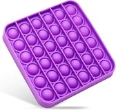 Pop It  vierkant - Fidget Toys - Vierkant paars  Fidget - Stress verlagend - Fidget Popper - Fidget Speelgoed - Pop It Tiktok - Vierkante vorm Pop It