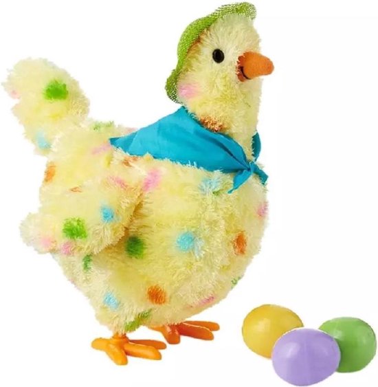 Zingende Kip die eieren legt - speelgoed - speel kip - Paas kip - Dansende  kip | bol.com