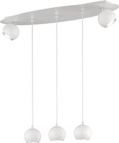 LED Plafondlamp - Plafondverlichting - Nitron Dakani - G9 Fitting - 5-lichts - Ovaal - Mat Wit - Aluminium