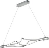 LED Hanglamp - Nitron Lopy - 27W - Aanpasbare Kleur - 3-lichts - Dimbaar - Rechthoek - Mat Nikkel - Aluminium