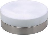LED Plafondlamp - Opbouw Rond - E27 - Mat Chroom Aluminium - Ø235mm