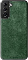 Samsung Galaxy S21 Plus Alcantara Case 2020 - Groen